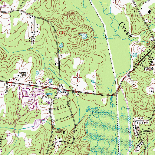 Topographic Map of Sherwood Githens Middle School, NC