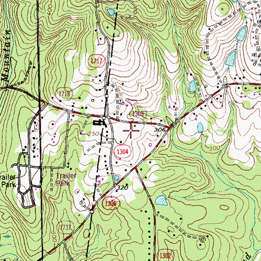 Topographic Map of Forest View Elementary School, NC