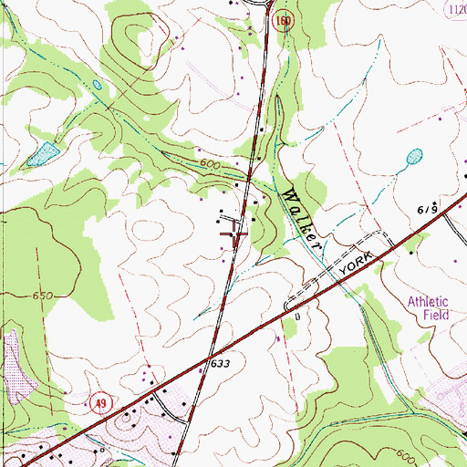 Topographic Map of Public Library of Charlotte and Mecklenburg County - Steele Creek Branch, NC