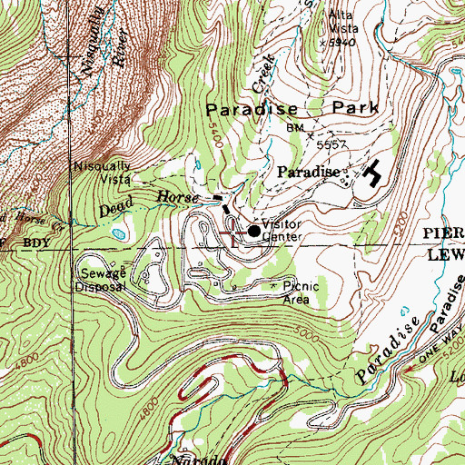 Topographic Map of Henry M Jackson Memorial Visitor Center, WA