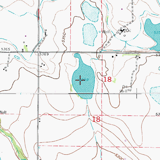 Topographic Map of Wasson Reservoir, CO