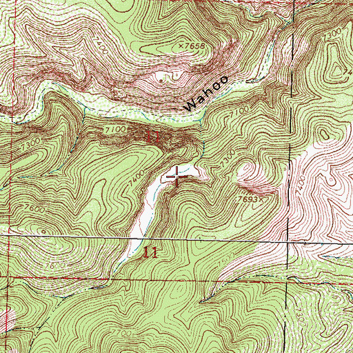 Topographic Map of Outlaw Tank, NM