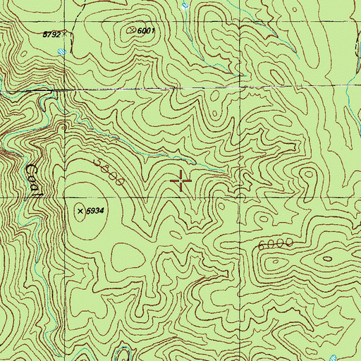 Topographic Map of Fence Line Tank, AZ