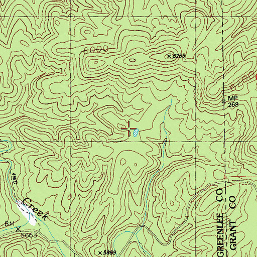 Topographic Map of Line Tank, AZ