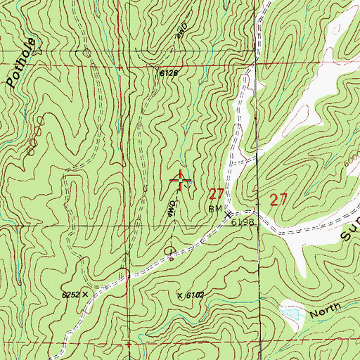 Topographic Map of Jeffers Tank, NM