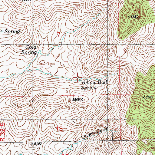 Topographic Map of Yellow Bull Spring, AZ