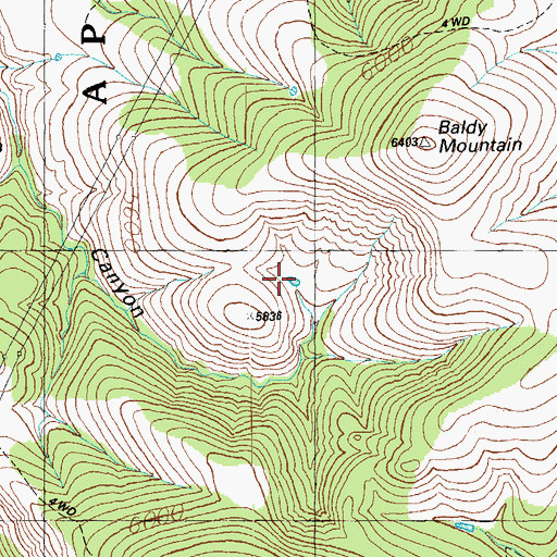 Topographic Map of South Baldy Tank, AZ