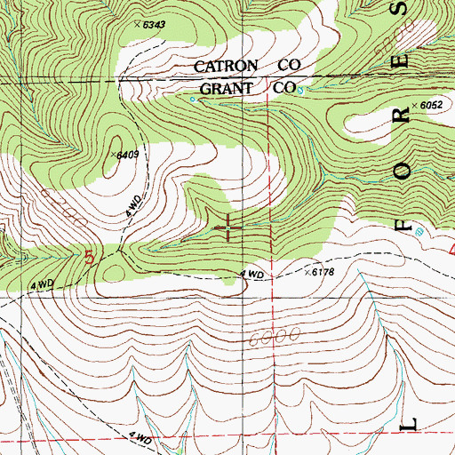 Topographic Map of Dead Buck Tank, NM