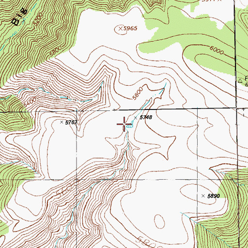 Topographic Map of Rim of River Tank, NM