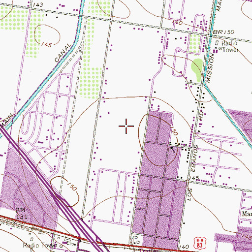 Topographic Map of Nelle Tolle Park, TX