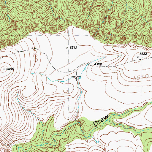 Topographic Map of Lower Coalson Tank, AZ