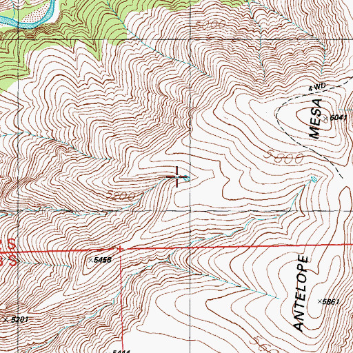 Topographic Map of Upper Little Floyd Tank, AZ
