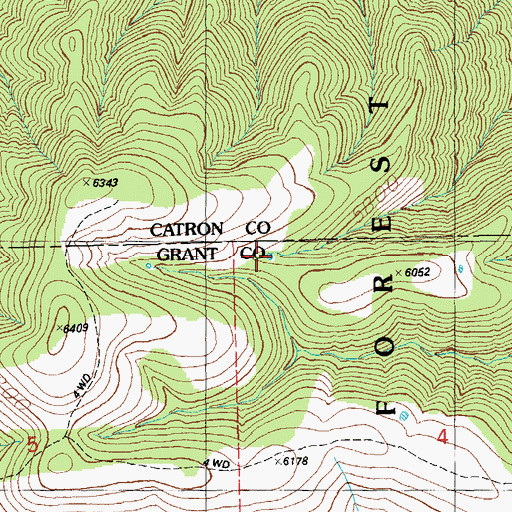 Topographic Map of Saddle Tank, NM