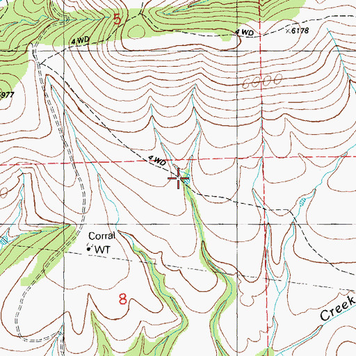 Topographic Map of South Side Tank, NM