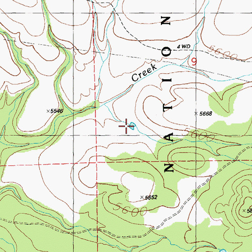 Topographic Map of Brock Tank, NM
