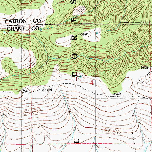 Topographic Map of SI Mountain Tank, NM