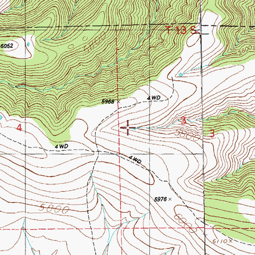 Topographic Map of Mule Creek Tank, NM