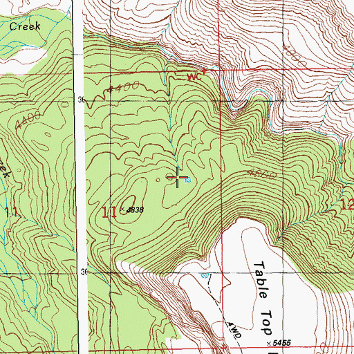 Topographic Map of Forest Tank, AZ