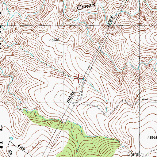 Topographic Map of North Baldy Tank, AZ
