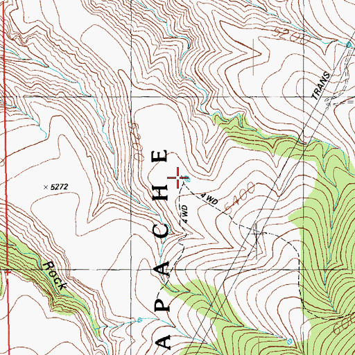 Topographic Map of Boiling Mesa Tank, AZ