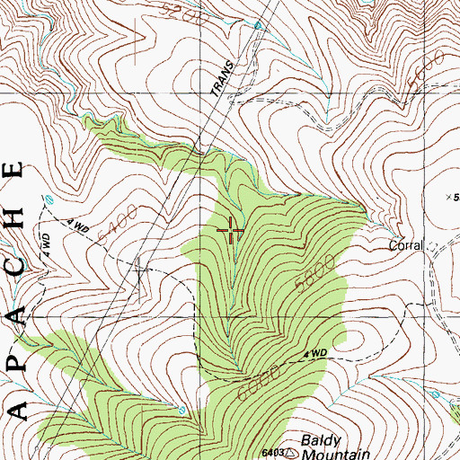 Topographic Map of SOB Tank, AZ