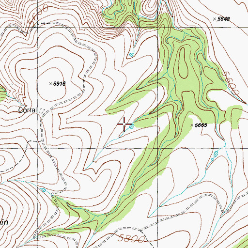 Topographic Map of Rough Tank, AZ