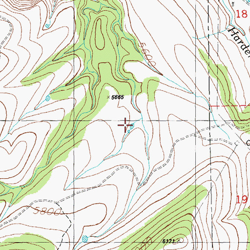 Topographic Map of Cheblie Tanks, AZ