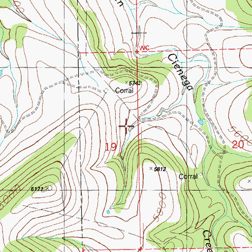Topographic Map of Dave Tank, NM