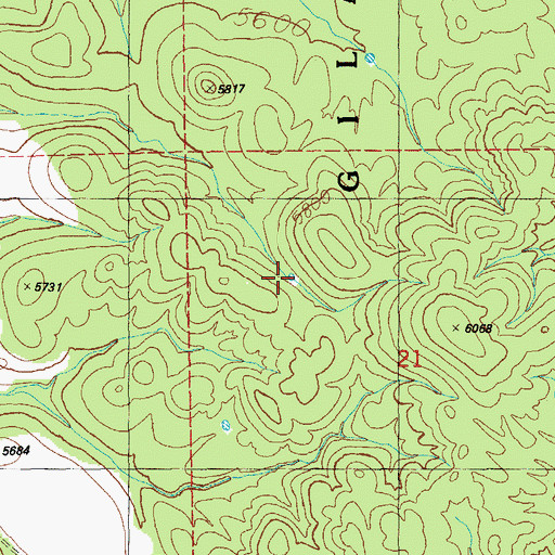 Topographic Map of Round Mountain Tank, NM