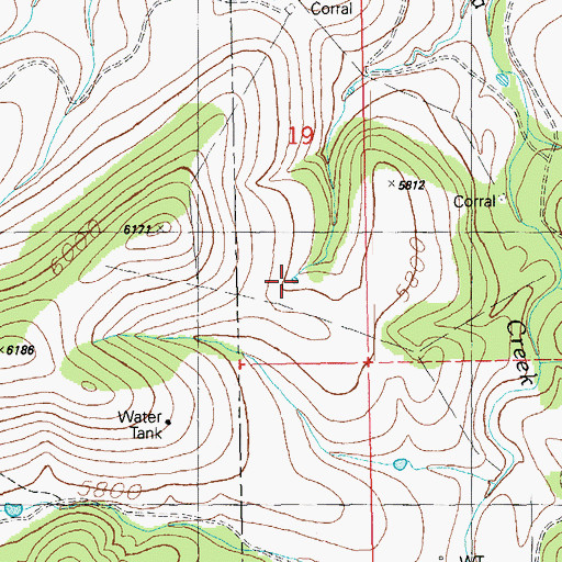 Topographic Map of Stateline Tank, NM