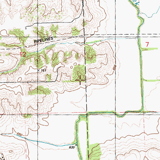 Topographic Map of Spring Creek Mine, IL