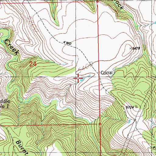 Topographic Map of Slate Tank, AZ