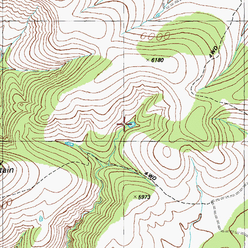 Topographic Map of Big Rock Tank, AZ