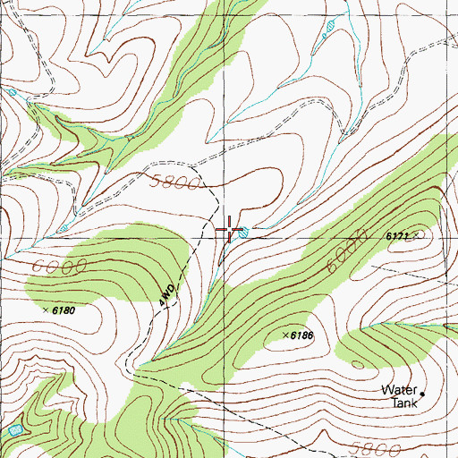 Topographic Map of Brown Tank, AZ