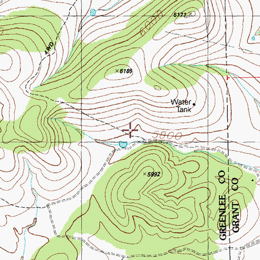 Topographic Map of Deep Tank Number One, AZ