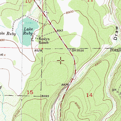 Topographic Map of South Side Reservoir, CO