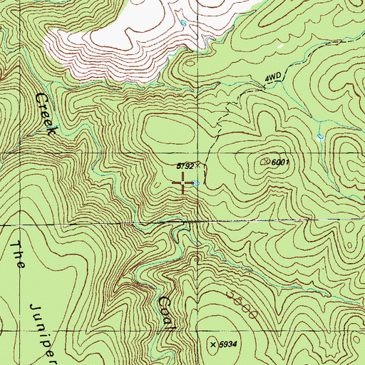 Topographic Map of Point Tank, AZ
