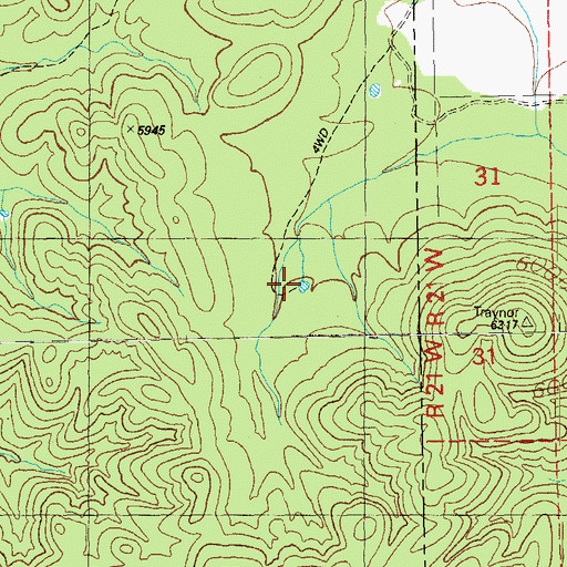 Topographic Map of Turkey Tank, AZ