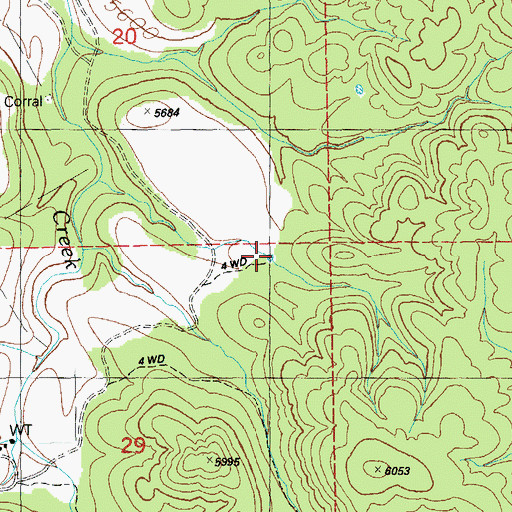 Topographic Map of Bee Tank, NM