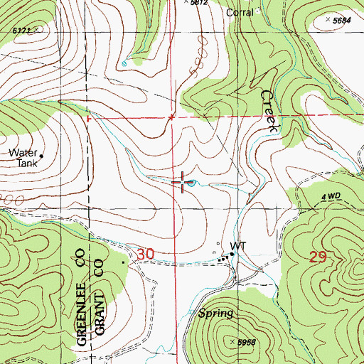 Topographic Map of Pasture Tank Number One, NM