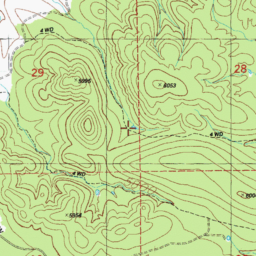 Topographic Map of Pine Tank, NM