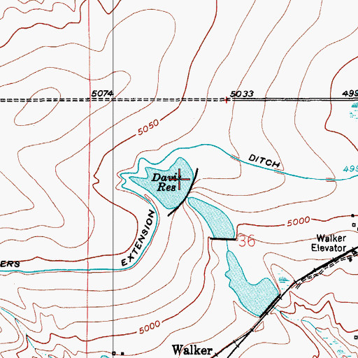 Topographic Map of Akers and Tarr Dam, CO