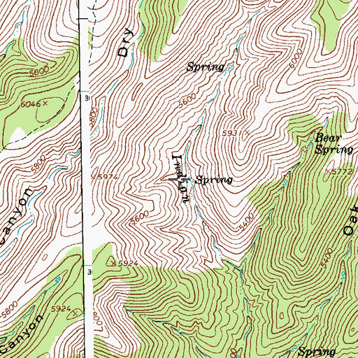 Topographic Map of Indian Spring, AZ