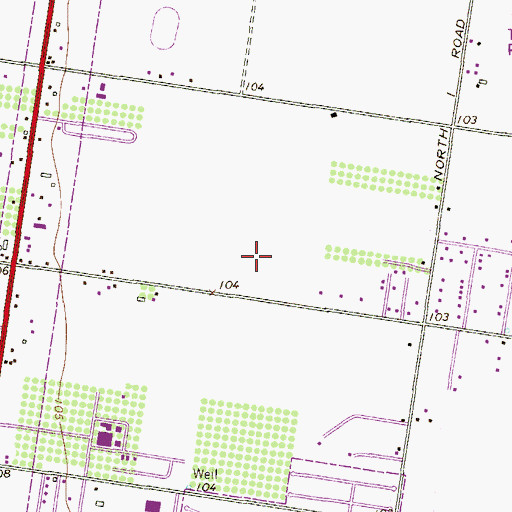 Topographic Map of Long Elementary School, TX