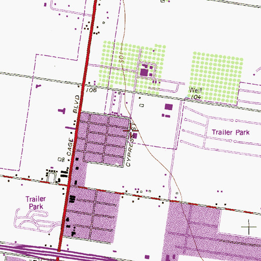 Topographic Map of Longoria Elementary School, TX
