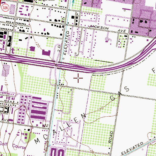 Topographic Map of Rio Grande Regional Hospital, TX