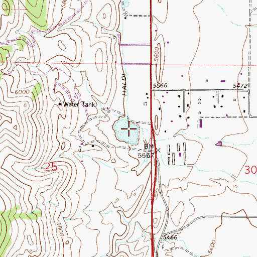 Topographic Map of Joder Dam, CO