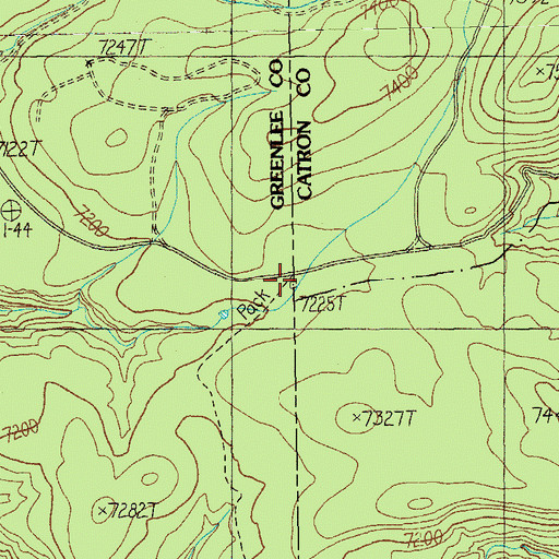 Topographic Map of Bonanza Bill Trailhead, AZ