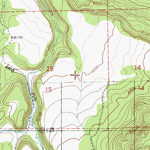 Topographic Map of Clay Mesa Tank, AZ