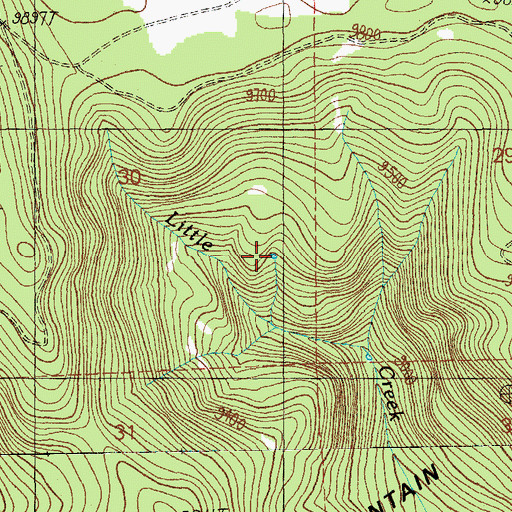 Topographic Map of Section 30 Tank, AZ